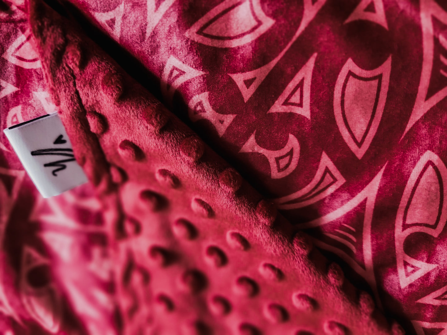 Whero (Burgundy) Pēpi Mink Blanket